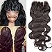 Fennell 3 Part Closure Body Wave Brazilian Hair 130 Density Lace Closure Natural Hair Color Soft and Silky (10 Inch)