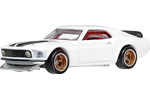 Hot Wheels Toy Car, Premium Fast & Furious 1:64 Scale Die-Cast Ford Mustang Boss for Collectors, Inspired by Fast & Furious Movie Franchise