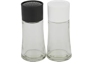 GoodCook Glass Salt and Pepper Shaker Set, 2 oz, Clear