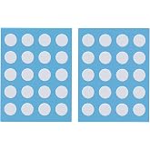 PWNAGE SmoothGlide Universal Dot PTFE Rounded Replacement Mouse Skates Feet for All Mice, Ultra-Smooth and Durable, 3M Adhesive, Gaming Mouse 40 Pieces Round Dots White DIY