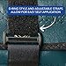 Sammons Preston Cuff Weight, 1.5 lb, Dark Green, Strap & D-Ring Closure, Grommet for Easy Hanging, Steel Ankle & Wrist Weights are Lead Free, Exercise Tool for Strength Building & Injury Rehab