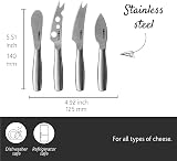 BOSKA Cheese Knives Copenhagen Set - 4 Stainless Steel Cutlery Knives view 4