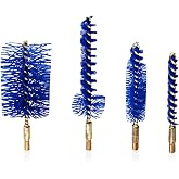 Iosso Premium Bore Brush &ndash; Blue Synthetic Fiber &ndash; Durable, Long-Lasting Tool for Gun Maintenance &ndash; Made in USA Bore Cleaning Brush (AR-15 Brush KIT-Pack of 4)