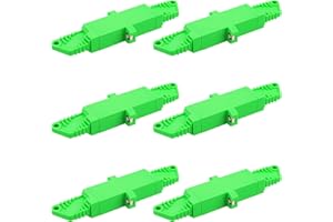 ANPTAIKE E2000 APC/UPC Simplex Fiber Optic Adapter E2000 Fiber Optic Coupler Fiber Flange Connector E2000 APC 6pcs