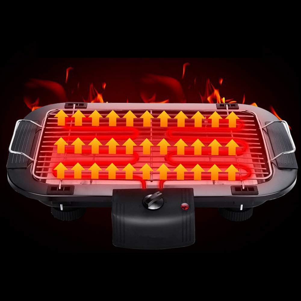 review HOOH Outdoor portable smokeless barbecue grill electric barbecue grill 5 temperature mode household barbecue grill