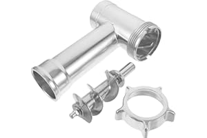 LALADEFIEE Meat Grinder Stuffer Tube and Barrel Replacement Parts, Aluminum Alloy Electric Food Grinder