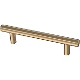 Franklin Brass (5-Pack) – Champagne Bronze Cabinet Handles, 3-3/4 Inch Hole Center, Modern Pulls for Drawers, Kitchen Cabinet