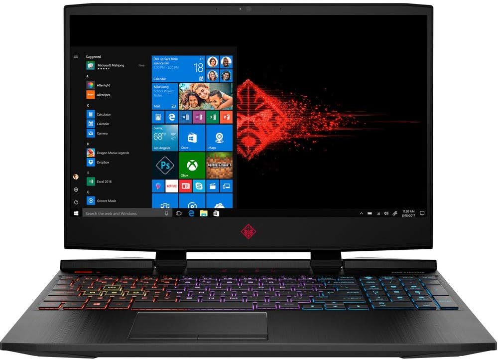 HP Omen 15-DC00 Gaming Laptop Intel Six Core i7 up to 4.1GHz 24GB (16GB Optane + 8GB DDR4 RAM) 1TB HDD 15.6in FHD B&O Audio Webcam WiFi NVIDIA 2GB Graphics (Renewed)