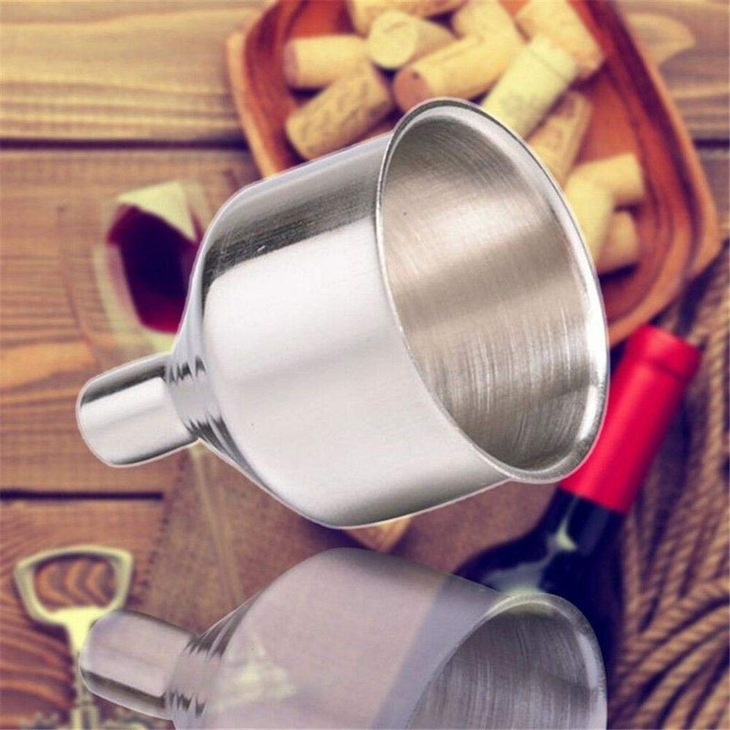 Piokikio Stainless Steel Funnel Small Mouth Funnels for Filling Small Bottles Kitchen Tool