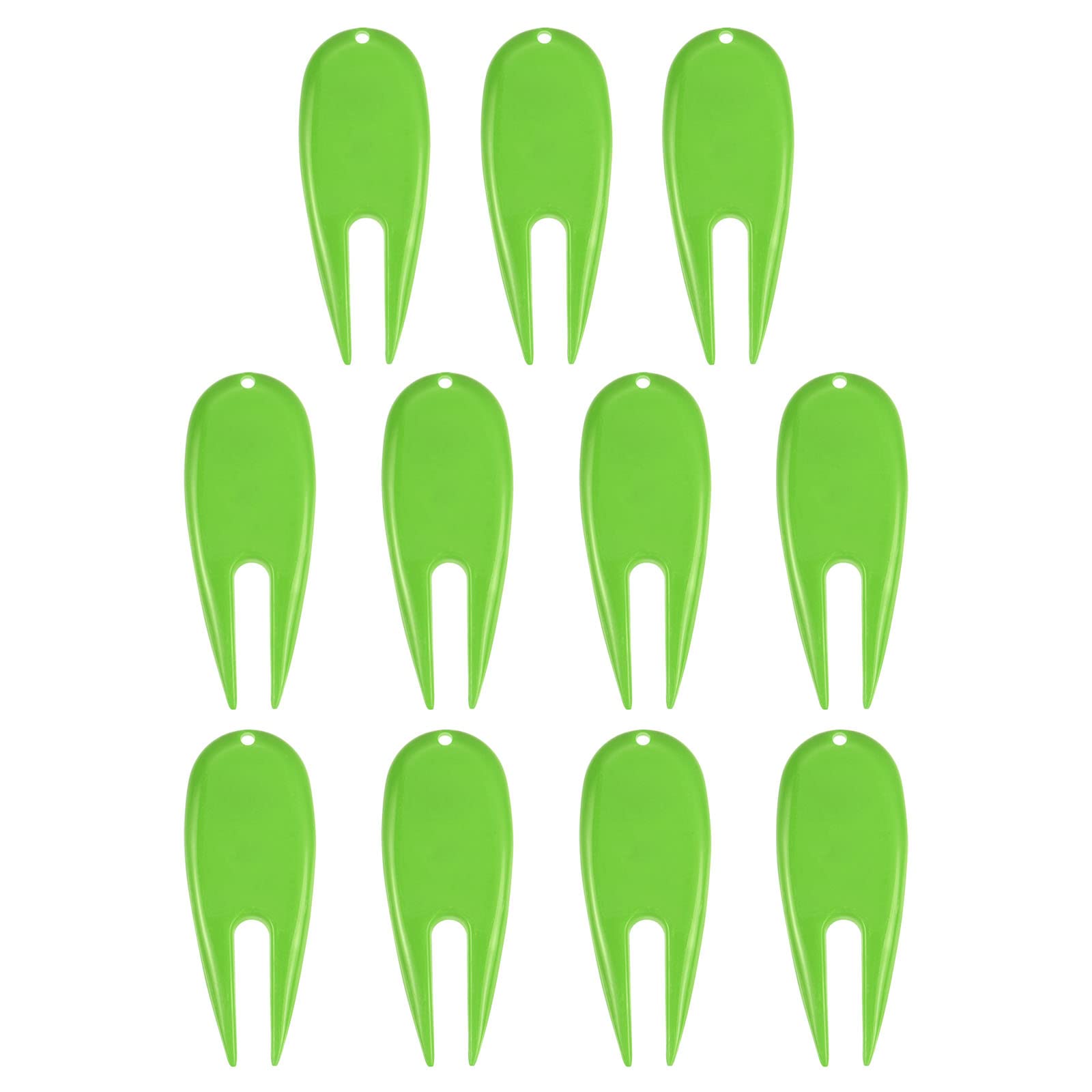 PATIKIL Golf Divot Tool, 12 Pack Plastic Golf Repair Tool Ball Marker for Golfer, Green