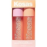Kosas Mini Plump + Juicy Double Cleansing System — Botanical Oil Cleanser + Gel Cleanser Set, Soap & Sulfate Free, Hydrating Makeup Remover for All Skin Types