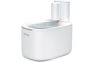 Yuposl Cat Water Fountain - Wireless and Battery Operated 118oz/3.5L Large Capacity for Cat, Ultra Quiet Water Fountain for Multiple Pets, with Replacement Filters, Easy to Clean, Also for Dogs
