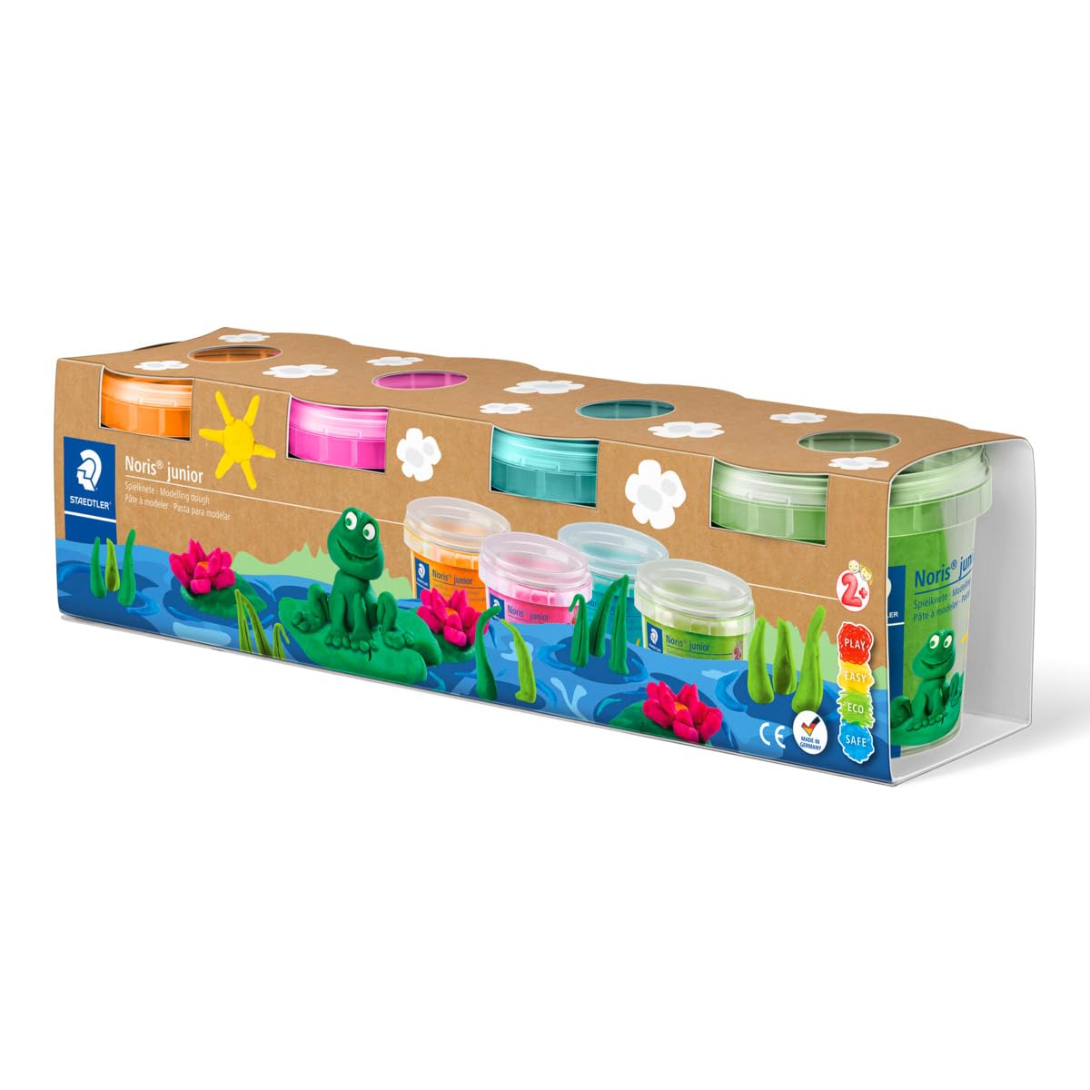 STAEDTLER - Noris Modelling Dough – Assorted Special Colours – Pack of 4-8134 02