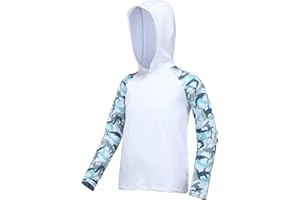 DRONIRING Boys UPF 50+ Fishing Shirt with Pocket/Non-Pocket - Kids SPF UV Sun Protection Rash Guard Long Sleeve Swim Shirts
