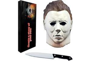 Myersmas Scary Halloween Mask for Adults With Classic Knife Perfect Match with Costume