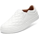 STQ Slip On Shoes for Women Fashion Sneakers Elees Quilted 2.0 Comfort Casual Fall Loafers