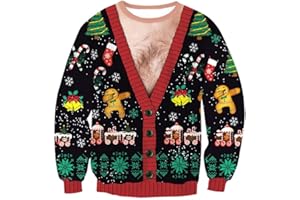 Arvilhill Men's Ugly Christmas Funny Graphic Long Sleeve Unisex Sweatshirt