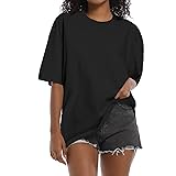 Womens Oversized T-Shirts Heavyweight Cotton Tee