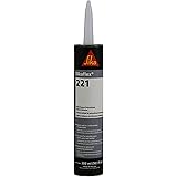 Sikaflex-221, Adhesive and Sealant, 10.1 fl. oz Cartridge, Black