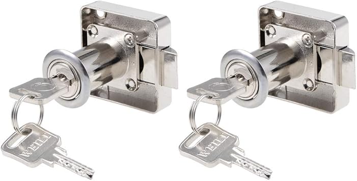 Cajón armario cerradura 18 mm diámetro 32 mm longitud cilindro llave