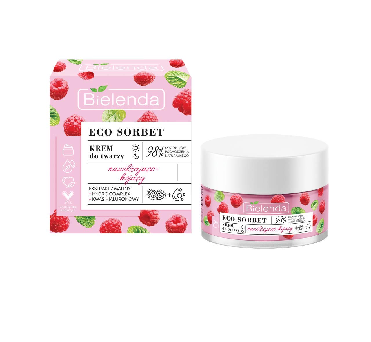 Bielenda Eco Sorbet Raspberry Face Cream 50ml