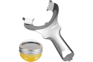 CATO-WDJ Mason Jar Opener with No Lid Dents or Damage,Multi-Purpose for Bottle Opener and Various Lids Canning Jar Opener,Easy Twist Manual Handheld Top Remover(1 Pack)
