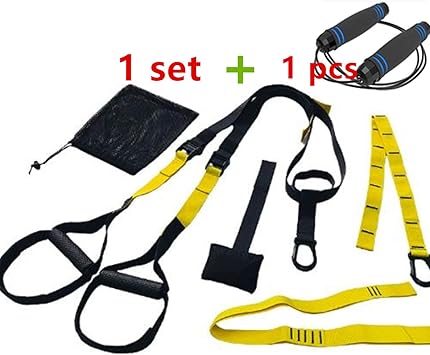 Sling Trainer Set con Anclaje para Puerta Ajustable hogar – Entrenador de suspensión de Fitness Adecuado para Entrenamiento en Interiores y Exteriores: Amazon.es: Deportes y aire libre
