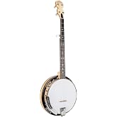 Gold Tone CC-100R Cripple Creek Resonator 5-String Banjo | Rolled Brass Tone Ring, 5 String Terminator Tailpiece with Gig Bag