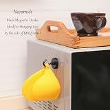 Neosmuk Black Magnetic Hooks Heavy Duty 4 Pack 45kg Extra Strong with Metal Hook view 5