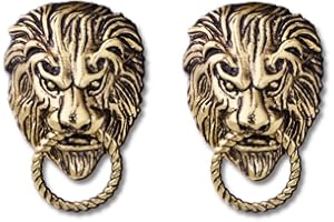 YOOESTORES82 Punk Lion Head Collar Brooch. Vintage Wolf Head Brooch Pins,Cool Animal Head Collar Pin for Men's Suit Pin Coat Lapel Pin