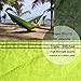 Greenmall Single & Double Camping Hammock - Portable Lightweight Parachute Nylon Fabric Hammock with Ropes Carabiners Included - Perfect for Backpacking, Camping and Hiking