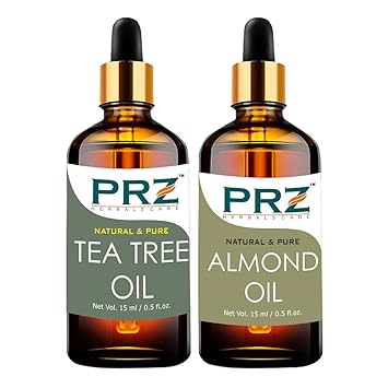 Buy Prz Combo Of Tea Tree Oil Almond Oil For Hair Growth Skin