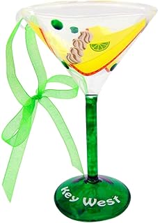 Key Lime Pie Martini Glass Christmas Ornament Boxed Florida Keys Souvenir Gift 4 Inch