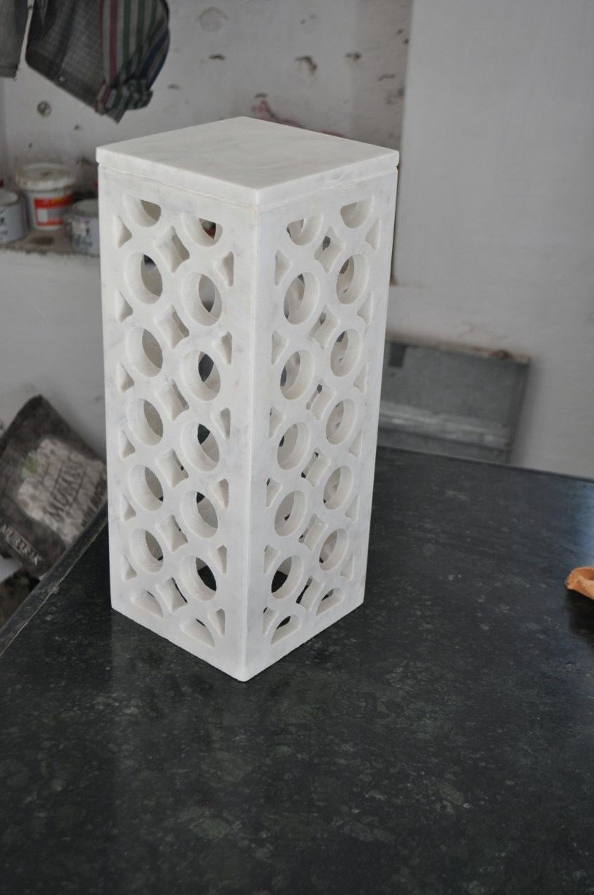 Buy RM Marble Lamp Jali Design 16inch for Indoor Outdoor Garden