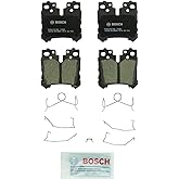 BOSCH BC1283 QuietCast Premium Ceramic Disc Brake Pad Set - Rear | Compatible with Select Lexus LS460, LS500, LS500h, LS600h; Toyota Mirai