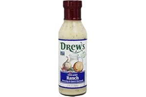 DREW'S ALL NATURAL Drew's All-Natural Salad Dressing and 10 Minute Marinade, Buttermilk Ranch, 12-Ounce Bottle