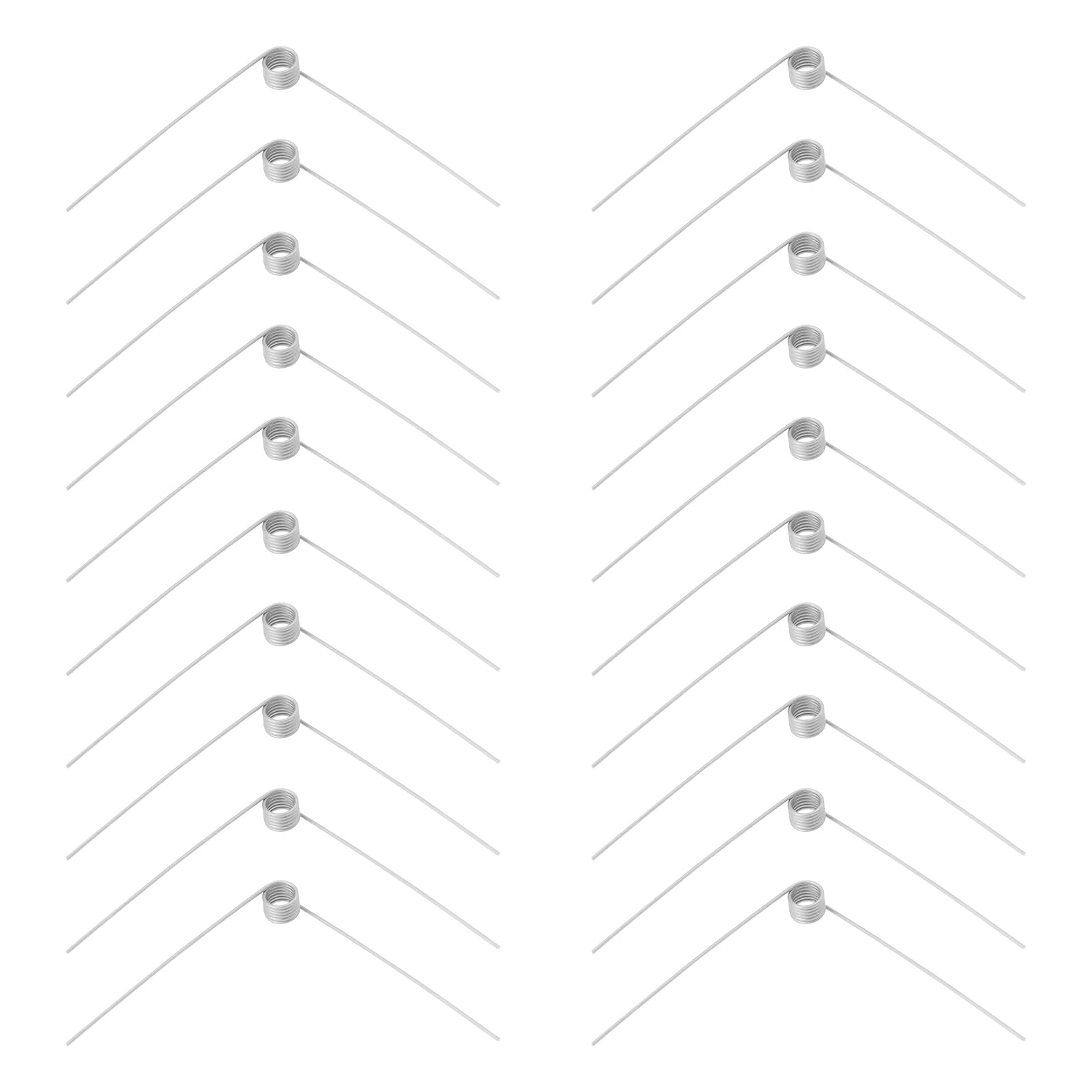 Be In Your Mind 20Pcs 304 Stainless Steel Torsion Spring 4.5mm OD 90° Deflection Straight Torsion Spring for DIY Woodworking Furniture Repair Project