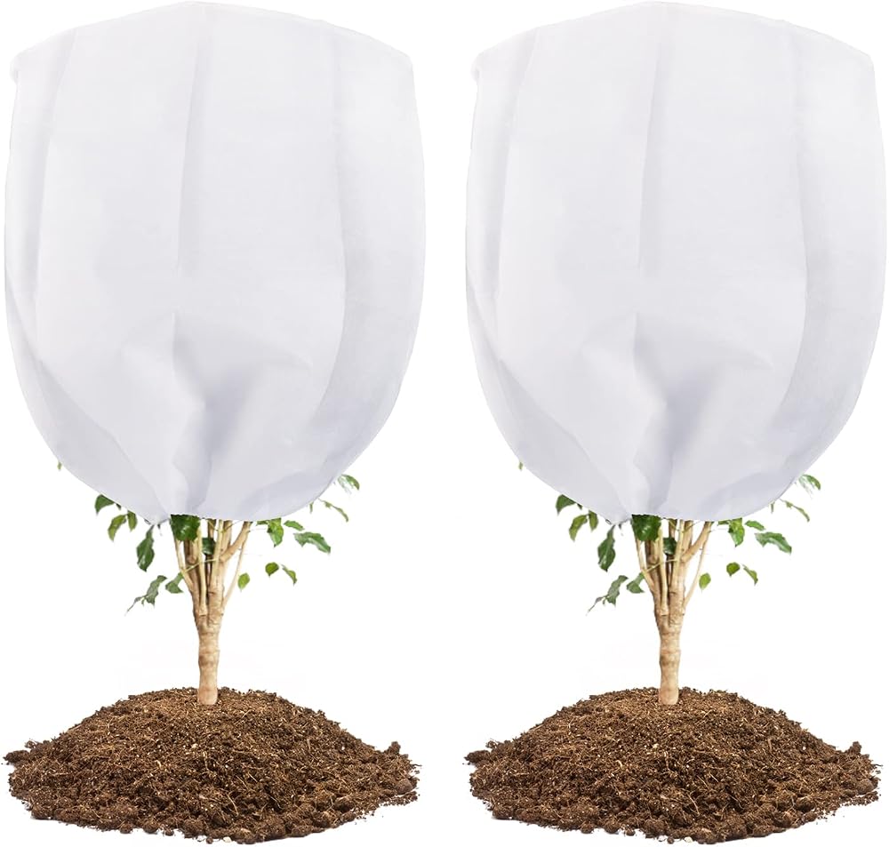 Abimars 2 Pack Garden Fleece 200x200 cm 80gsm Frost Protection Covers