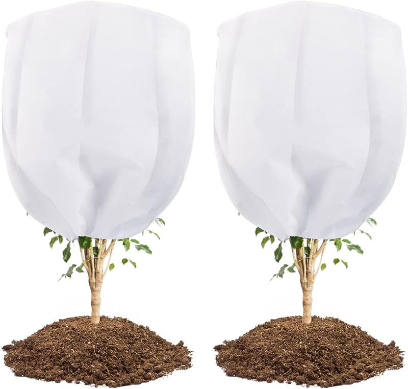 Abimars 2 Pack Garden Fleece 200x200 cm 80gsm Frost Protection Covers