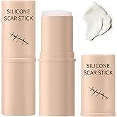 2PCS Silicone Scar Stick, 60% Silicone for Face and Body, Gentle on All Skin Types Easy-to-Use Stick Design