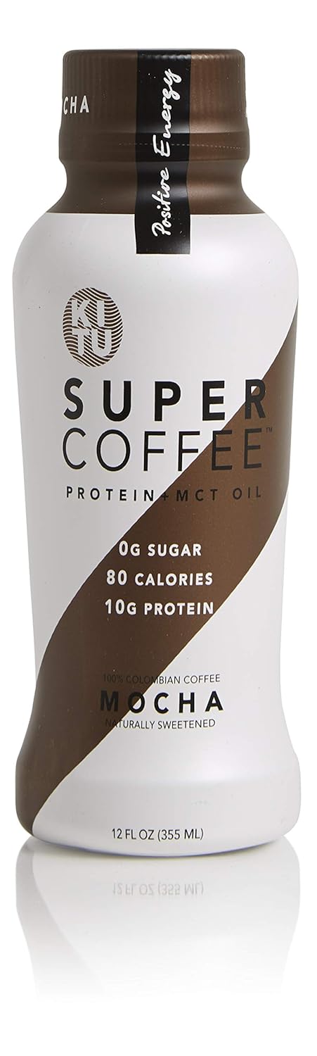 Kitu Super Coffee, Sugar Free Keto Coffee (0g Sugar, 10g Protein, 80 Calories) [Mocha] 12 Fl Oz, 6 Pack | Iced Coffee, Protein Coffee, Coffee Drinks - Lactose Free, Soy Free, Gluten Free