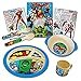 Marvel Avengers Toddler Dinnerware Set - Plate, Bowl, Cup, Stickers (Superhero Dining Set)       