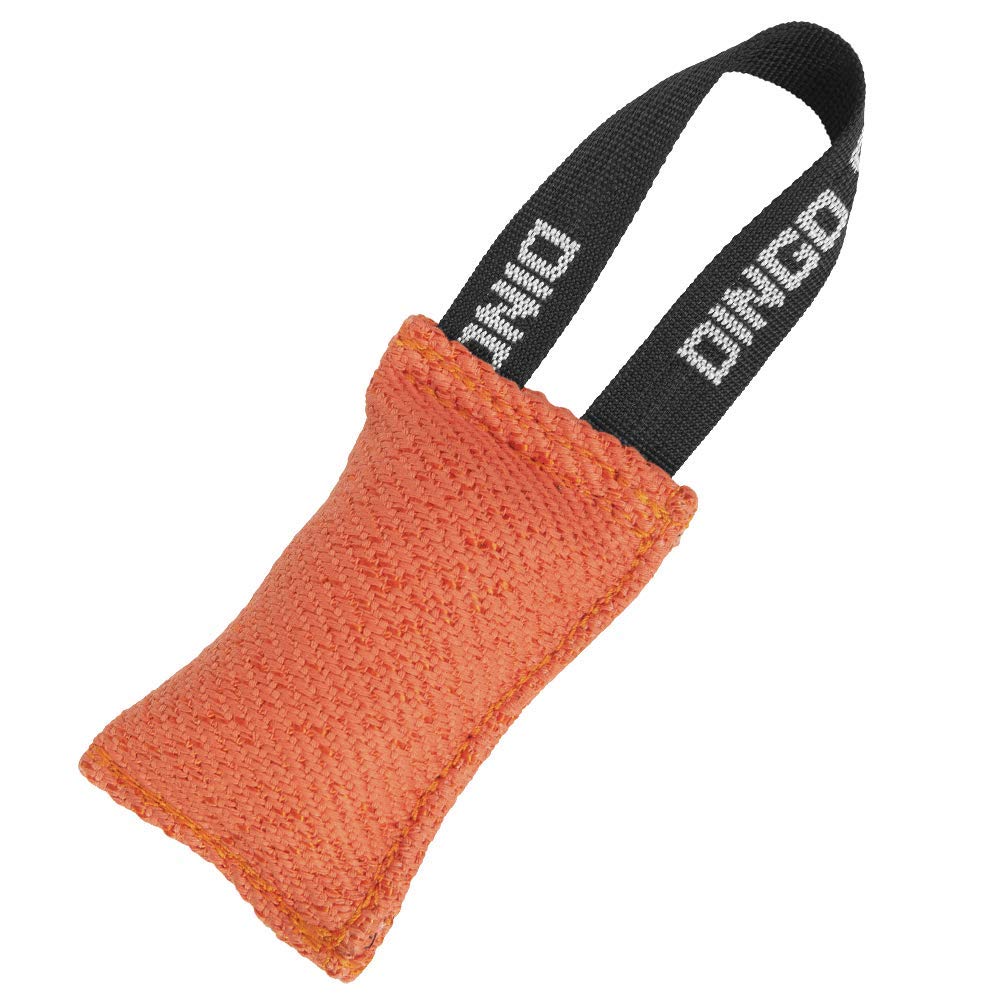 DINGO GEAR Nylcot Bite Tug for Dog Training K9 IGP & Fun, 1 Handle, Orange 10 x 5 cm