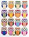 Jazzstick 160 Small Glitter Cute Owls Bird Scrapbook Stickers for Kids 10 Sheets Value Pack 09A24