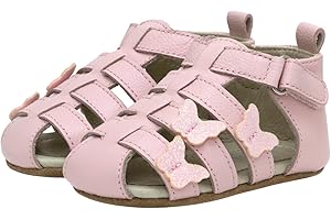 Robeez First Kicks Baby Girl and Unisex Sandals for Infant/Toddlers - 0-24 Months