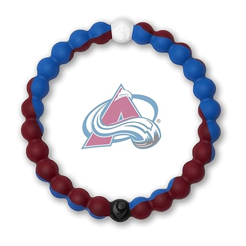 Lokai NHL Colorado Avalanche Hockey, Silicone Bead Bracelet for