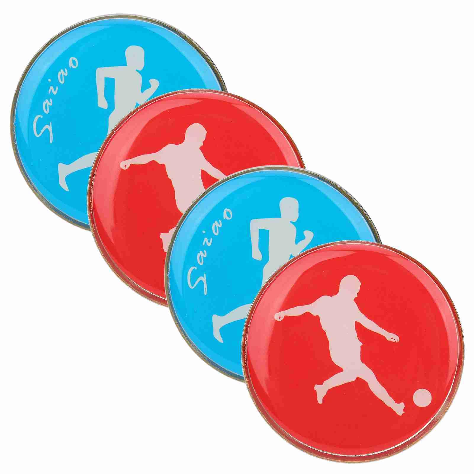 4pcs Two Sided Referee Coin - Portable Toss Flip Coin for Soccer Football Volleyball Table Tennis