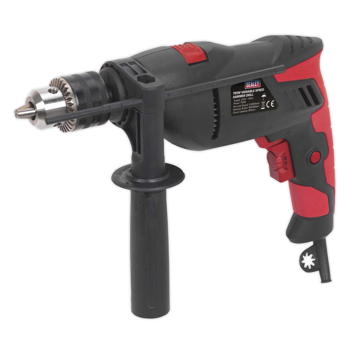 Sealey Sd750 Hammer Drill ?13Mm Variable Speed with Reverse 750W/230V