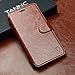 TANNC iPhone 8 Plus Wallet Case, iPhone 7 Plus Case, Flip Leather Phone Case [Screen Protector Included] [Layered Dandy] [Card Slot] [Kickstand] - for iPhone 8 Plus and iPhone 7 Plus - Brown