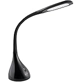 OttLite Creative Curves LED Desk Lamp with Adjustable Neck - 4 Dimmable Brightness Settings with Energy Efficient Natural Daylight LEDs for Home Office, Computer Desk, & Dorms